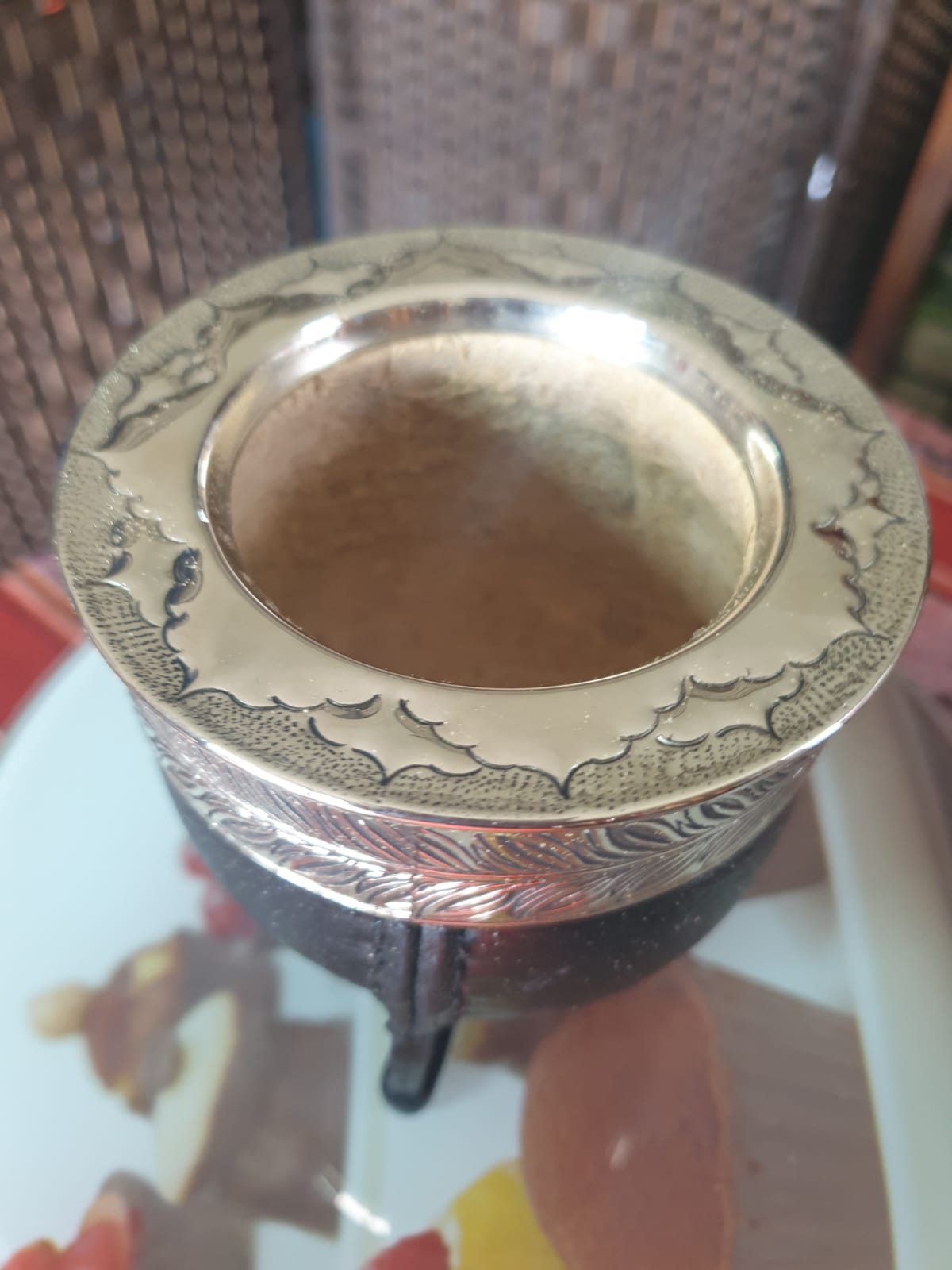Pumpkin Gourd Artesanal Mate imperial – Handcrafted with Alpaca Virola-