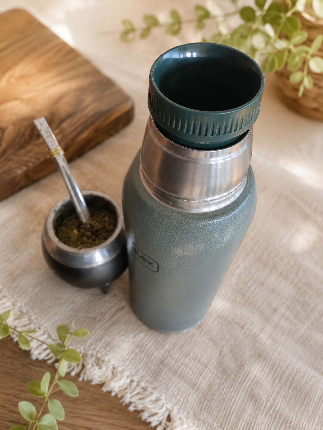 Tapa de termo pico cebador- Thermos pouring spout lid - Green
