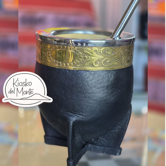 Pumpkin Gourd Artesanal Mate imperial – Handcrafted with Bronze & Stainless Steel Virola