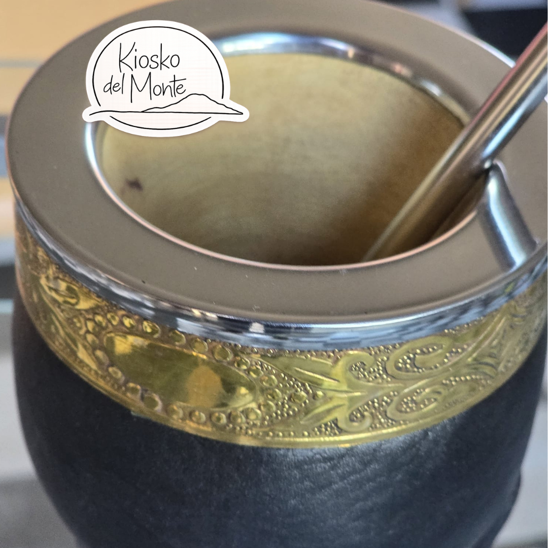 Pumpkin Gourd Artesanal Mate imperial – Handcrafted with Bronze & Stainless Steel Virola
