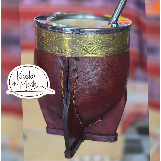 Pumpkin Gourd Artesanal Mate imperial – Handcrafted with Bronze & Stainless Steel Virola