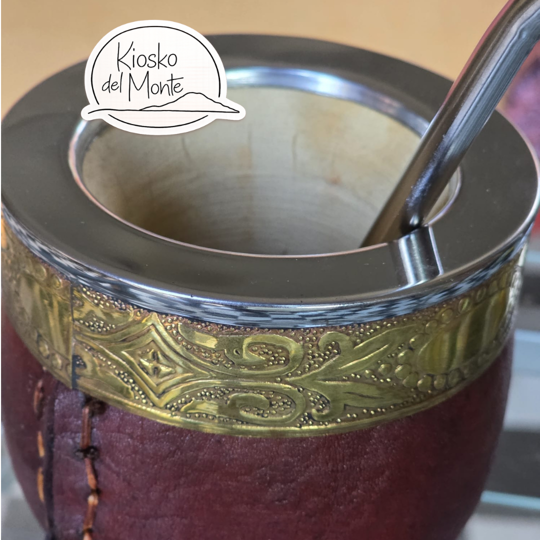 Pumpkin Gourd Artesanal Mate imperial – Handcrafted with Bronze & Stainless Steel Virola