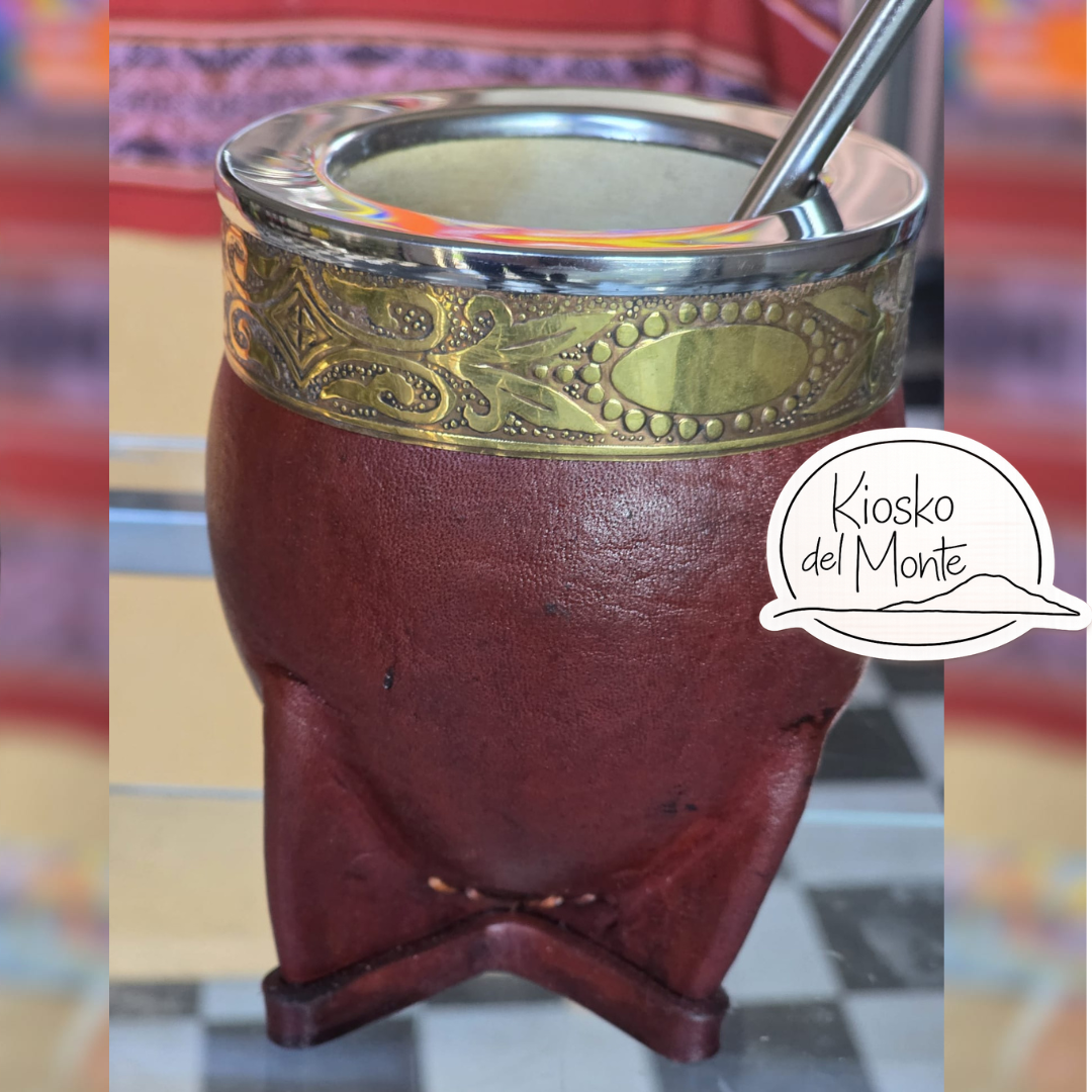 Pumpkin Gourd Artesanal Mate imperial – Handcrafted with Bronze & Stainless Steel Virola