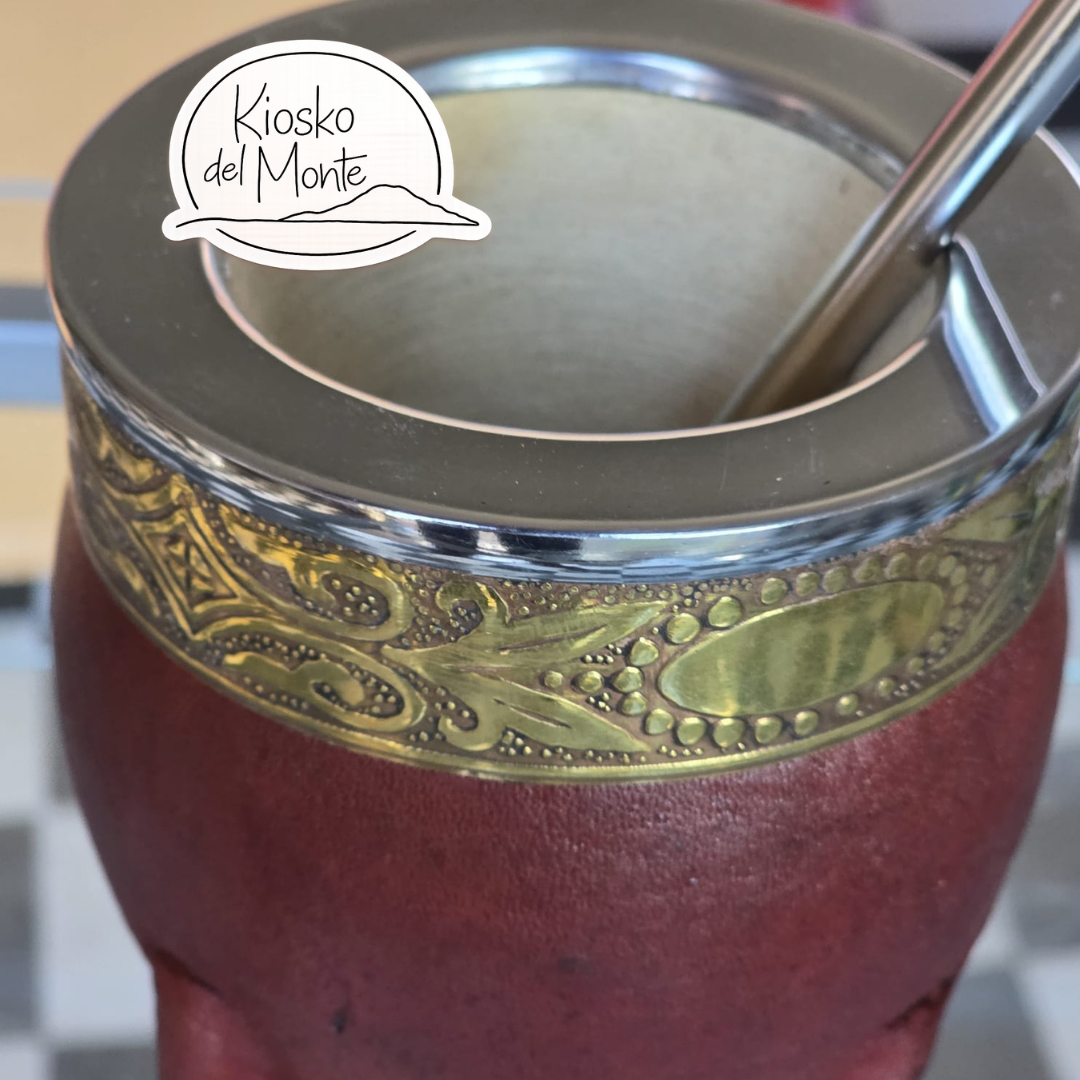 Pumpkin Gourd Artesanal Mate imperial – Handcrafted with Bronze & Stainless Steel Virola