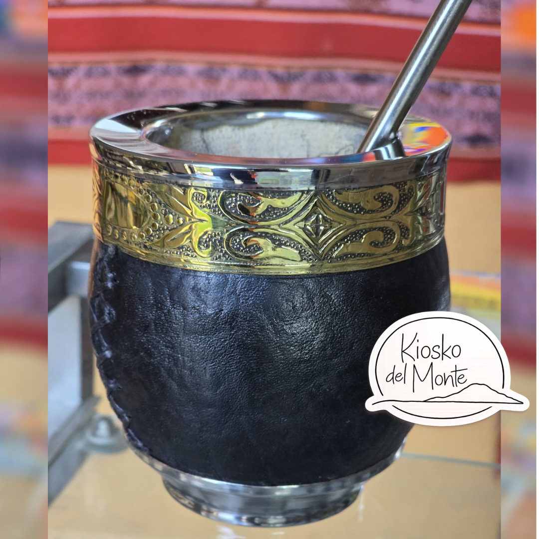 Pumpkin Gourd Artesanal Mate – Handcrafted with Bronze & Stainless Steel Virola