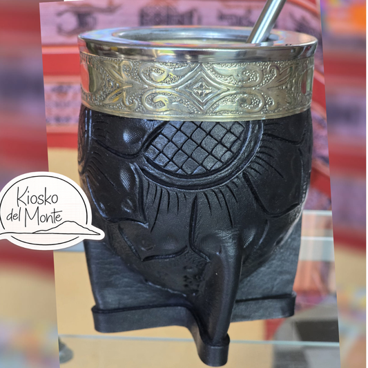 Pumpkin Gourd Artesanal Mate imperial – Handcrafted with Alpaca Virola