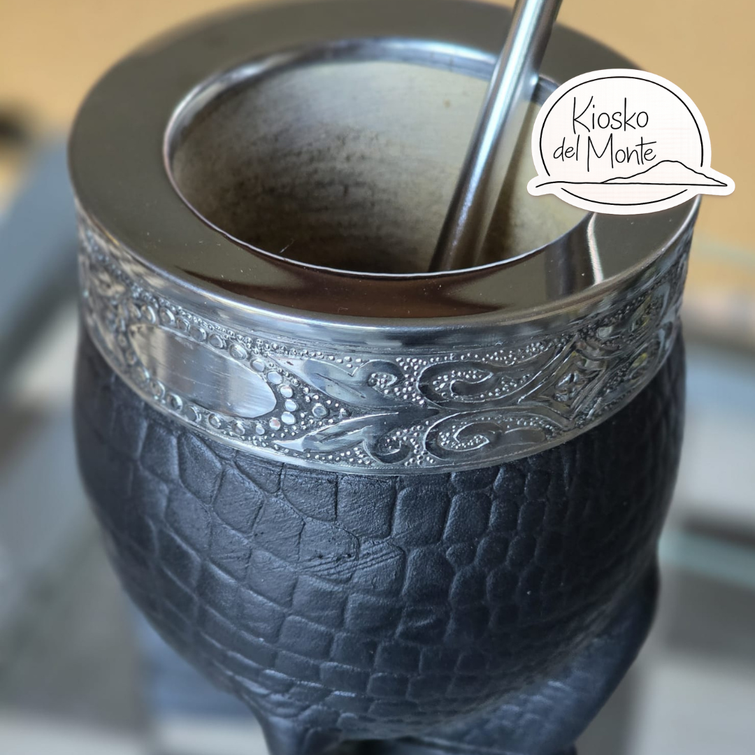 Pumpkin Gourd Artesanal Mate Imperial – Handcrafted with Stainless Steel Virola