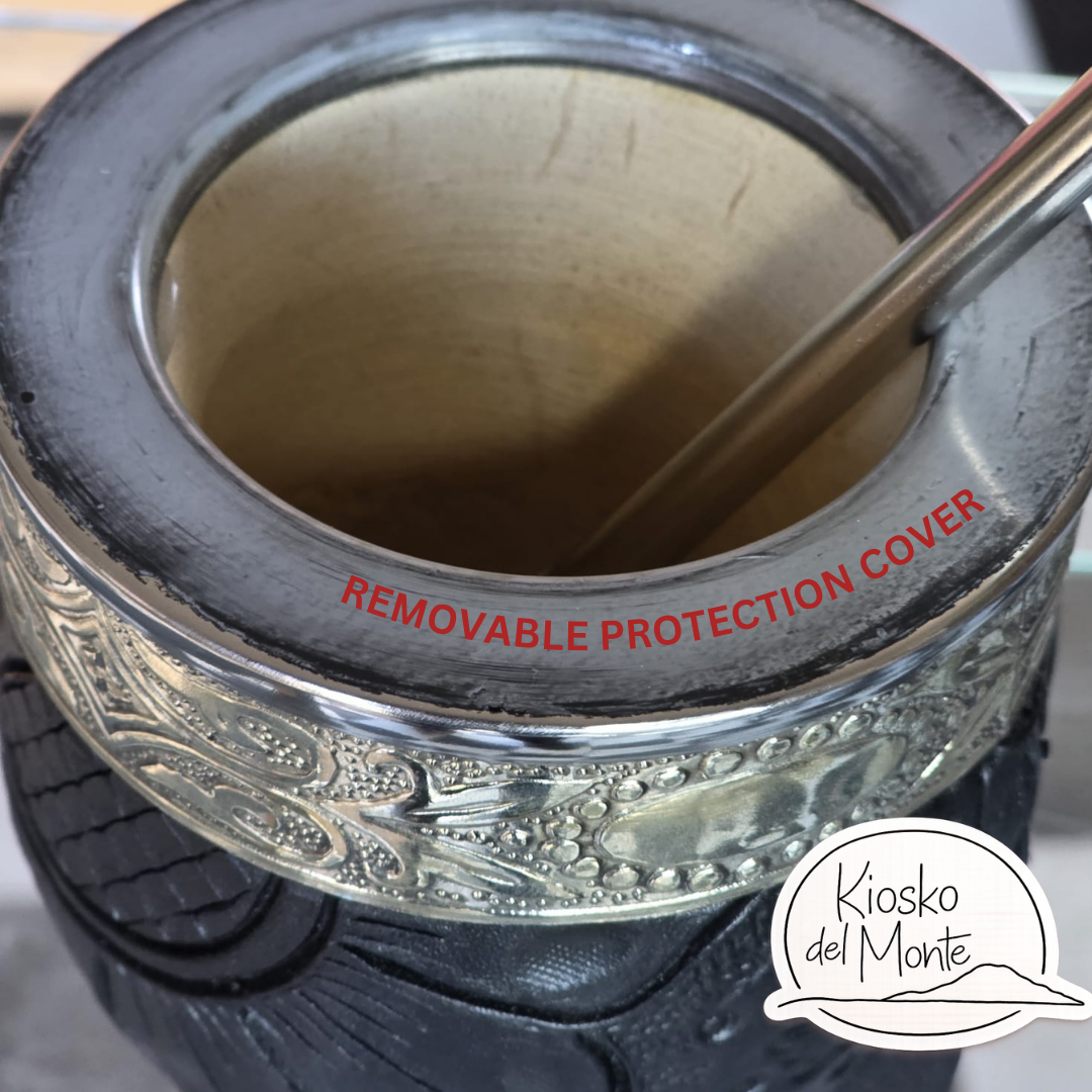 Pumpkin Gourd Artesanal Mate imperial – Handcrafted with Alpaca Virola
