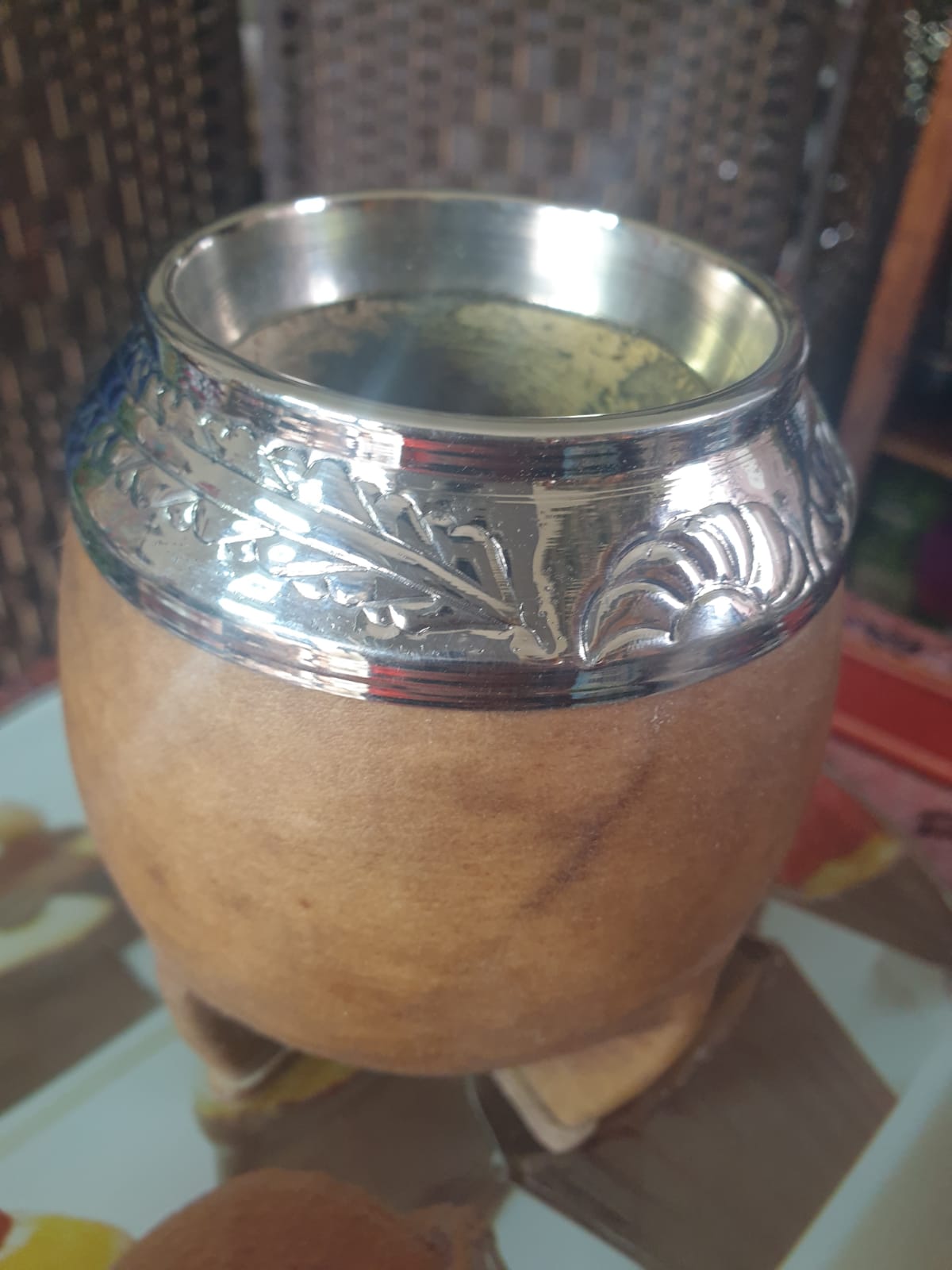 Pumpkin Gourd Artesanal Mate  – Handcrafted with Alpaca Virola-