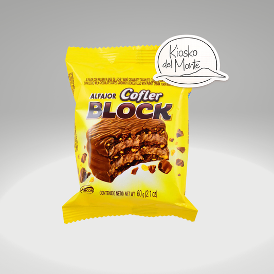 Block Alfajor triple mousse from COFLER