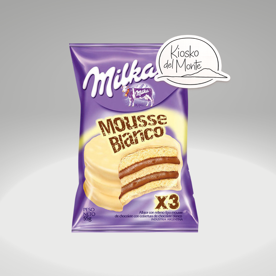 Milka Alfajor Triple white with chocolate Mousse