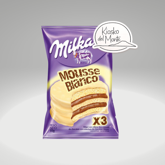 Milka Alfajor Triple white with chocolate Mousse