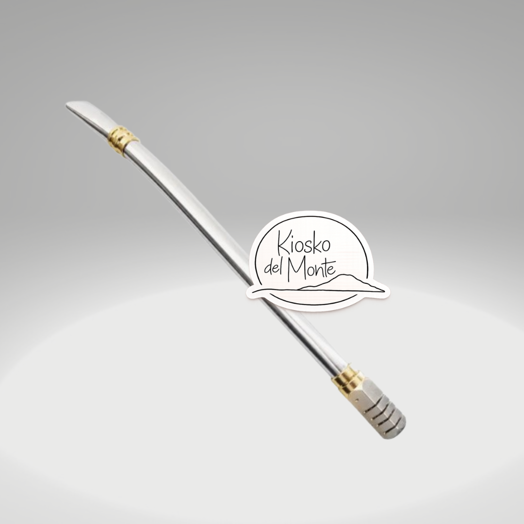 Hexagonal Detachable Bombilla | Stainless Steel & Bronze Yerba Mate Straw