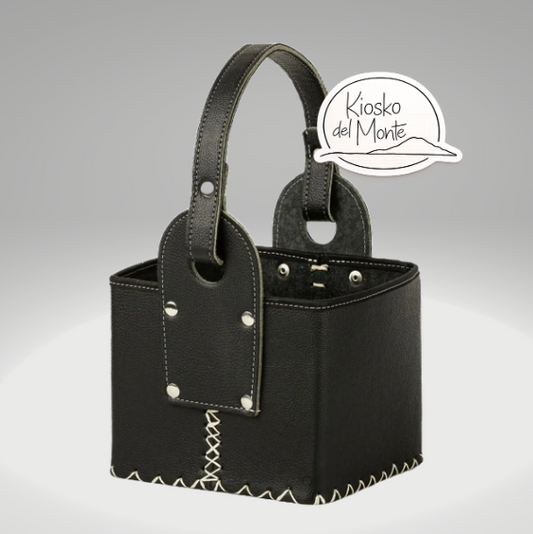 Mate Carry Basket with Thermos Divider – Eco-Leather Matera