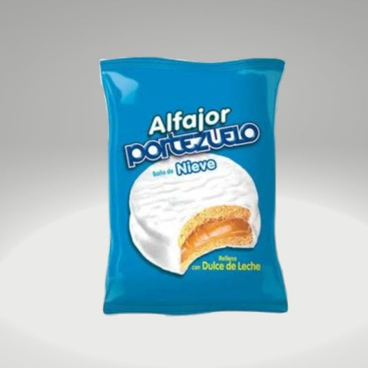 Portezuelo Nieve Alfajor – Classic Uruguayan Alfajor with White Glaze